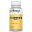 SOLARAY Vitamina D3 10000UI (250 mcg) - Vitamina D de mare potenta - cu VIT D3 ca Cholecalciferol - Oase puternice si supliment de sprijin imun - 60 zile de garantare, 60 serviri, 60 VegCaps