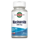 KAL Niacinamidă 250 mg comprimate, supliment de vitamina B3 pentru sănătatea pielii, metabolice de energie, nervi, Circulație și Digestion Support, Ameliorare ActivTabs de absorbție, Vegan, 100 Serviri, 100 comprimate