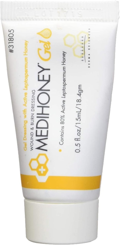 Îmbunătăţit Medihoney Gel Wound and Burn Dressing from Derma Sciences, 0.5 oz,