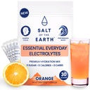 Sare de pământ Premium Zero-Sugar Electrolit - Made with Pink Himalayan Salt - Pachete cu pulbere de hidratare 