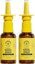 Spray Nasal Natural al apicultorilor pentru adulti cu Propolis, Xylitol & Saline, Clears Congestion Nasal, Moisturizes Sinus Canal, & Decongest Sinus Cavities, 1 fl oz (Pachet de 2)