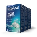 Navage SaltPod Bundle 3 30-Packs (90 SaltPods) - Navage Sare Pod Refills Numai - Proiectat exclusiv pentru Navage Nasal Sistem de irigare - Clătire Sinus și Poduri saline pentru ajutor rapid și soothing