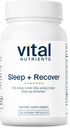 Vital Nutrients Sleep + Recover - Supliment Vegan - Sleep Support - Melatonina, Ashwagandha & L-Theanine - Gluten, Dairy & Soy Free - 30 Capsule