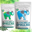 Chlorella Spirulina Powder Organic + Spirulina Chlorella tablete 