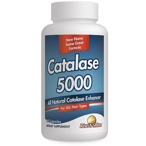 Rise-N-Shine Catalase Supliment 5000 - Enzim antioxidant puternic pentru suport de sanatate a parului - Suplimente pentru parul puternic - 60 capsule (30 de zile de aprovizionare)
