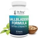 Dr. Berg Gallbladder Formula Extra Putere - cu Ox Bile Pulbere și Acid Bile conjugat - Enzime digestive Blend brevetat - Alimentare completă 45 de zile - 90 capsule vegetale