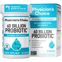 Probioticele medicului CHOICE 60 Miliarde CFU - 10 Tulpini + Prebiotice organice - Immune, Digestive & Gut Health - Susţine constipaţie ocazională, diaree, gaze şi balonare - pentru femei şi bărbaţi - 84ct