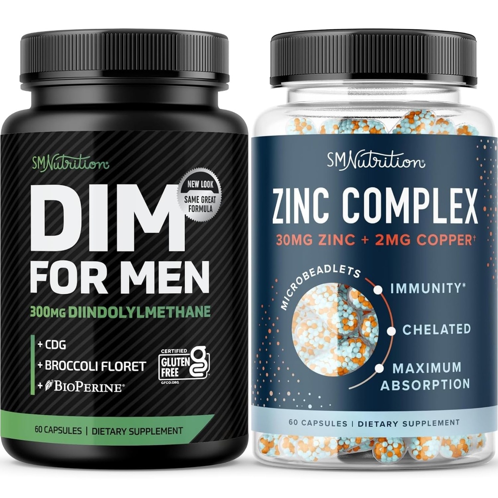 Complex de zinc testosteron & 300 mg DIM Supliment pentru bărbaţi pentru metabolismul estrogen şi suport testosteron 