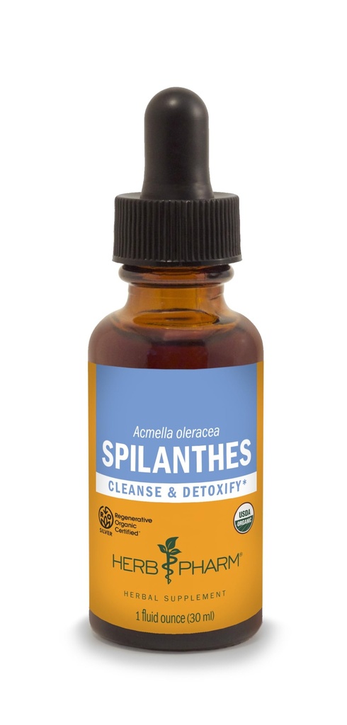 Herb Pharm Certified Organic Spilanthes Extract lichid pentru curățare și detoxifiere - 1 Once