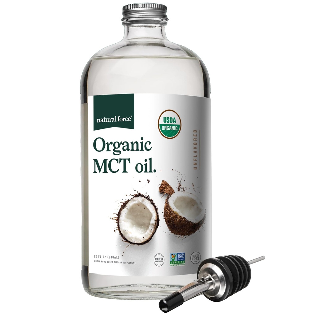 Natural Force Organic MCT Ulei de sticlă 