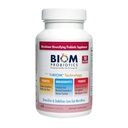 Biom Probioticele 3-in-1 Formula (Cold Shipped) cu 10 miliarde Probiotice Flora, Prebiotice și Imunobiotice pentru viață sănătoasă și longevitate - diversifică Microflora Gut și Microbiome - pentru bărbați și femei