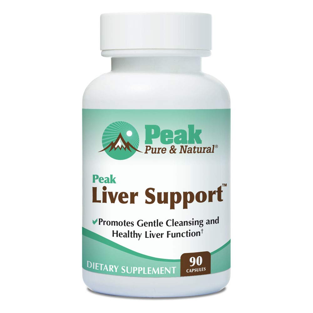 Vârf Pure & Natural Vârf de sprijin pentru ficat Milk Thistle pe bază de suport hepatic Suplimentul de sprijin 