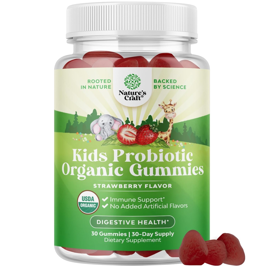 Imun Booster Copii Gume Probiotice - Bacillus Subtilis Probiotic pentru copii Use stomac organism Cleanse Imune Boost şi Colon Detoxifiere - Constipaţie Relief şi Digestive Health Vitamine Gummy
