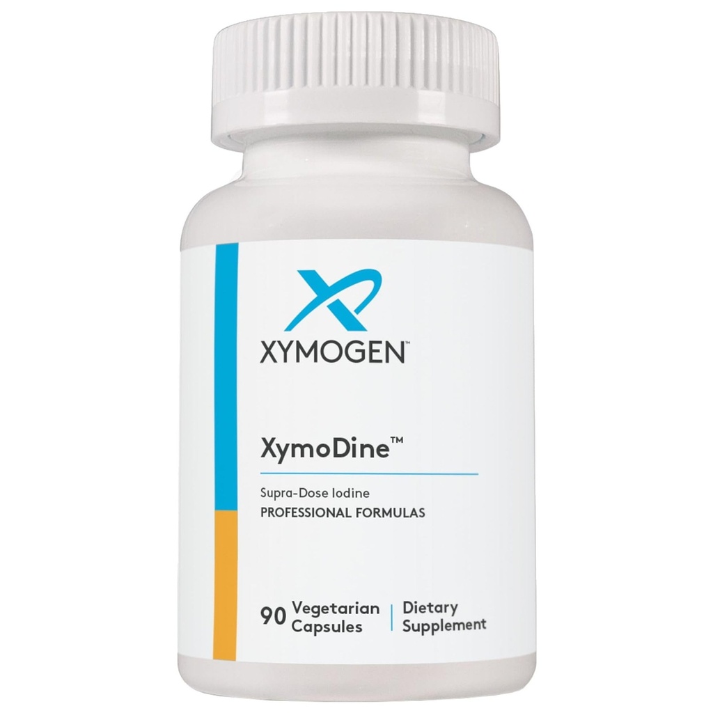 XYMOGEN XymoDine Iod Supliment - Iod de mare potenta 12,5 g pentru a sprijini Sinteza sanatoasa a hormonilor tiroidieni (90 Capsule vegetariene)