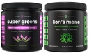 NutraChamps Super Greens Antioxidant & Lion's Mane Powder. Suport Digestiv, Imunitate & Adaptogen