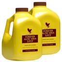 Forever Living - Aloe Vera Juice - Lemon Lime Flavor with Pure Inner Leaf Gel - Supports Digestion and Immunity - 1L Each (Pack of 2)