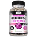 Kaya Naturals Probiotic 50 Miliarde CFU - Probiotice pentru femei, Probiotice pentru barbati si adulti, Natural - Curaj Health & Immune Supplement - Ofera suport digestiv - 30 Capsule vegetale