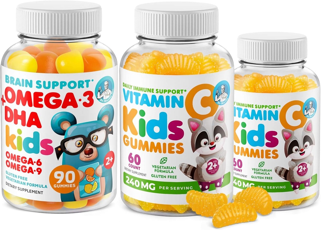 Gume Omega-3 DHA & Vitamina C pentru copii si adulti 