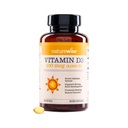 NatureWise Vitamina D3 4000iu (100 mcg) 1 an de aprovizionare pentru suport imunitar, functie musculara sanatoasa, si sanatatea osoasa - non-GMO, Gluten-Free in ulei organic extra virgin de masline, (Mini Softgel), 360 Conte
