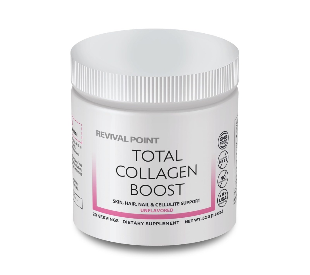 Total Colagen Boost cu Verisol® Bioactive Colagen peptide Peptide pulbere, Acid hialuronic & Colagen marin