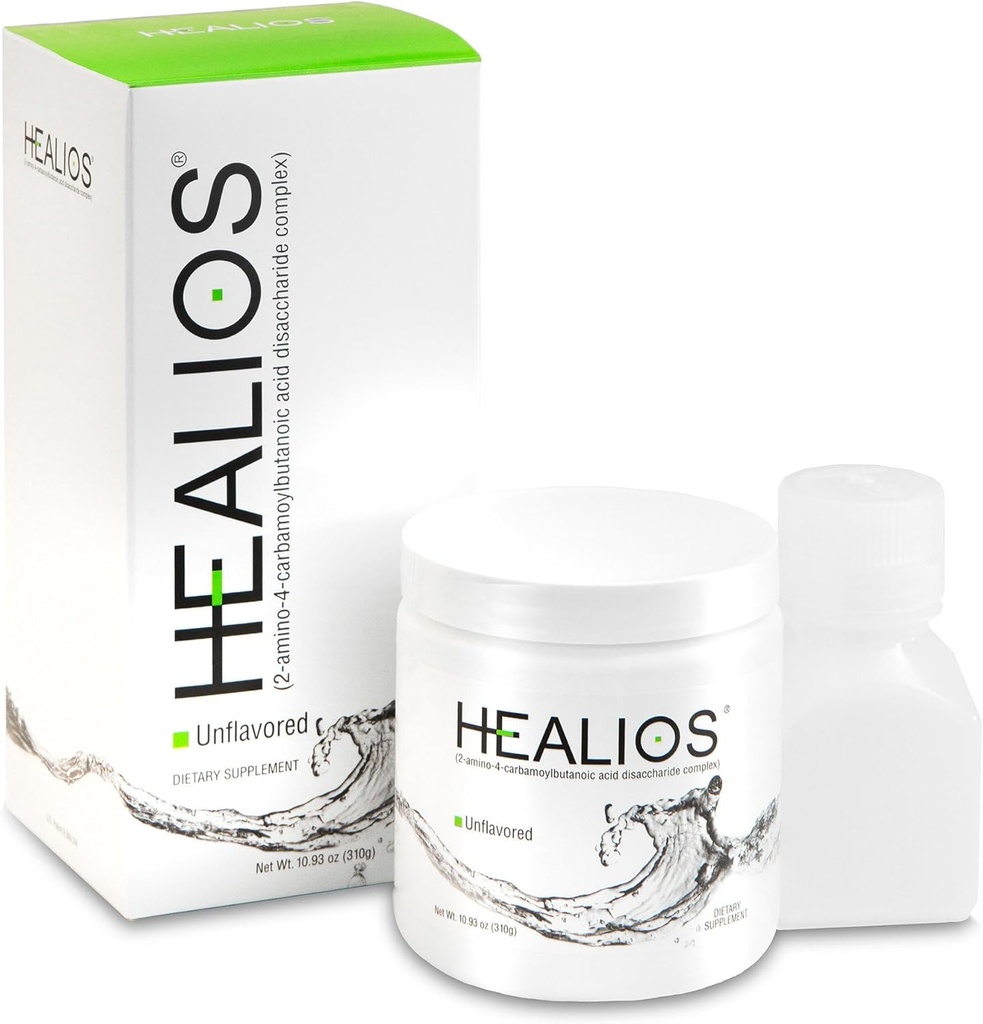 Healios Nearomatizat de sănătate orală și suplimente alimentare, formă de pulbere, natural L-glutamină Trehaloză L-Arginină, 10.93 Ounces