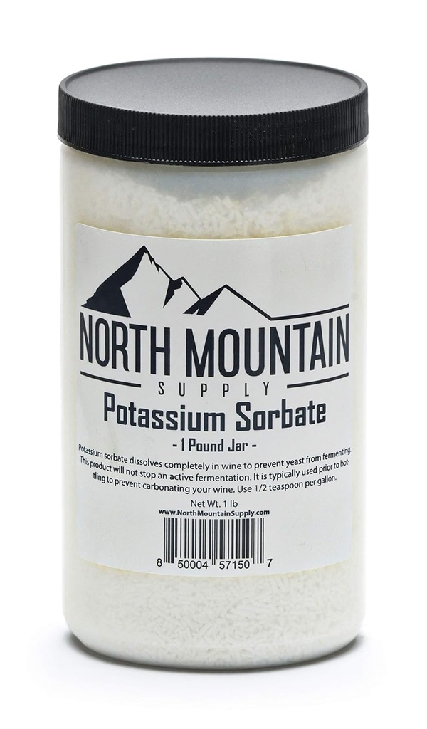 Nord Mountain Supply Food Grad Sorbat de potasiu Stabilizator pentru vin, Breating, și produse alimentare Gross 