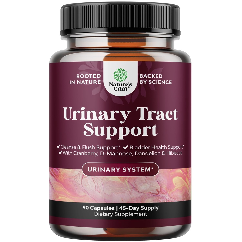 D Capsule Manose pentru tractul urinar de sănătate - mare potenta D-Mannose cu Cranberry Juice Powder & Dandelion pentru tractul urinar Sănătate pentru femei Acționează rapid super concentrat de afine - 90 capsule