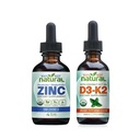 Zinc lichid organic și picături de vitamina D3K2