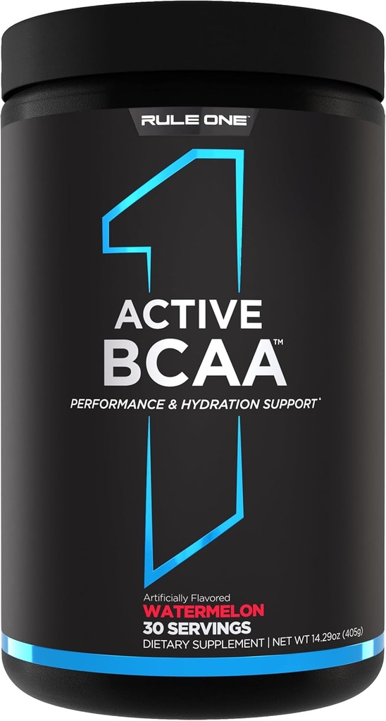 Articolul 1 Active BCAA - Performance, Hydration, and Recovery Support with 5g BCAAs + Electrolytes, L-Glutamine, and Citrulline (30 Servings, Pepene verde)