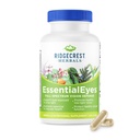 Ridgecrest Herbals EssentialEyes, Natural Eyes Suplimente de vitamine ochi, Conține luteină, Zeaxantină, Extract de afine, Suporturi ochi și viziune Sănătate (120 Vegan Caps, 30 Serv)
