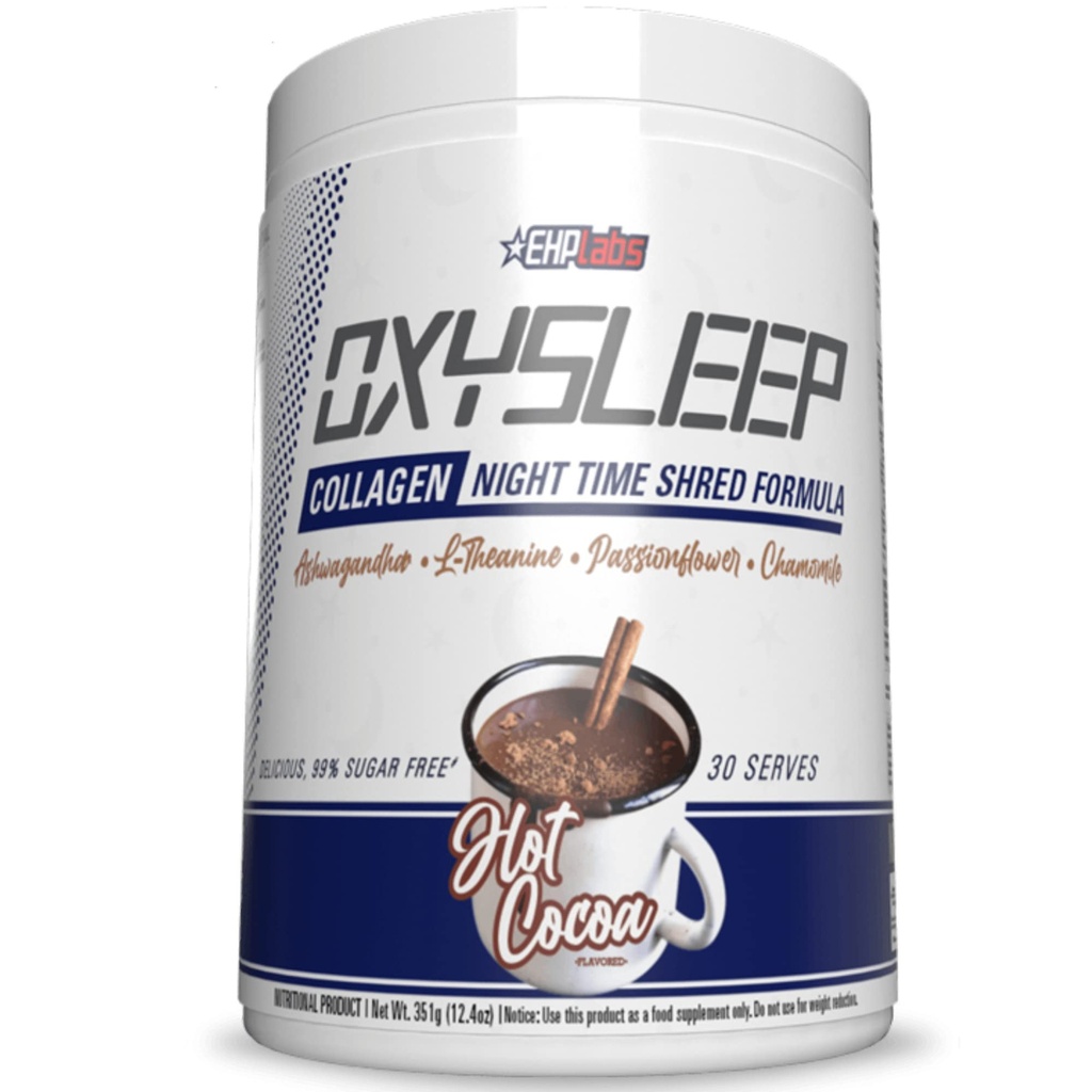 EHP Labs OxySleep Colagen Peptides pulbere timp de noapte Shred - Promovează somn adânc și scrumbiere, piele, Oase și suport muscular, Colagen bovin raise-pășunat, tip I & III, 30 Serviri (cocaina fierbinte)