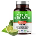 Citrus Bergamot Supliment 1200mg foarte concentrat la 70% Polifenoli - extract Bergamot pur pentru Heart Health, Imunitate, Antioxidant - 60 Capsule Veggie, Made in USA