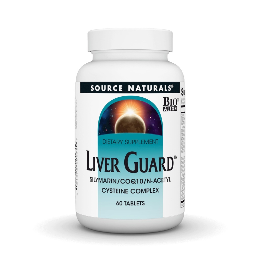 Sursa Naturals Garda Ficat - Silymarin, CoQ10, N-Acetyl Cysteine Complex - 60 comprimate