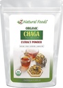 Z Natural Foods Organic Chaga Extract de praf de ciuperci, concentrat extract de ciuperci Premium pentru susținerea sănătății imune, Energizeaza-ti dimineata prin adăugarea la cafea și ceai, 1 lb