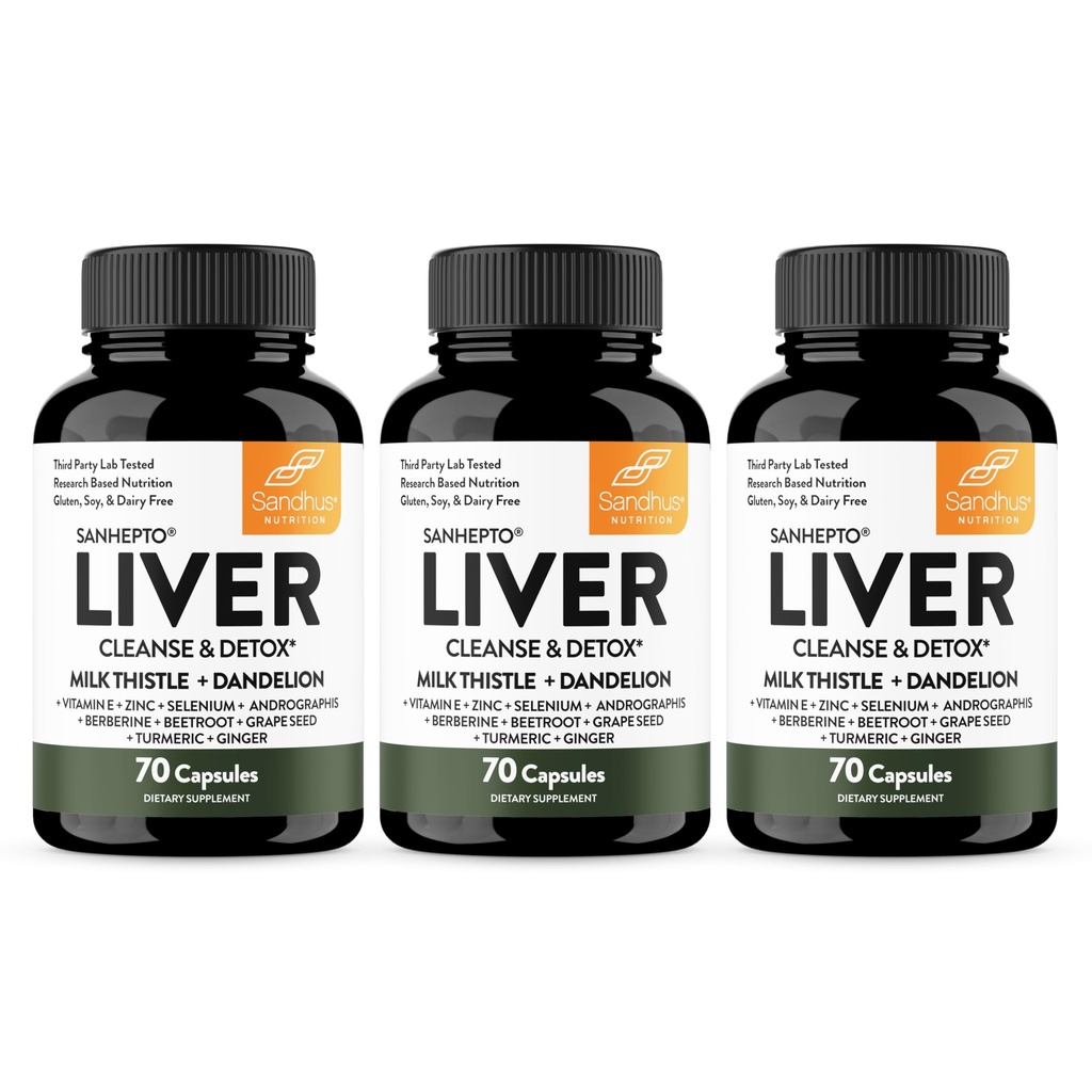 Sandhu's Liver Cleanse Detox & Repair Support 