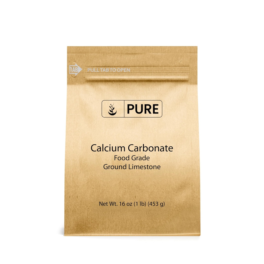 Ingrediente originale pure Carbonat de calciu (1 lb) Supliment alimentar, Conservator alimentar, Neutralizator acid