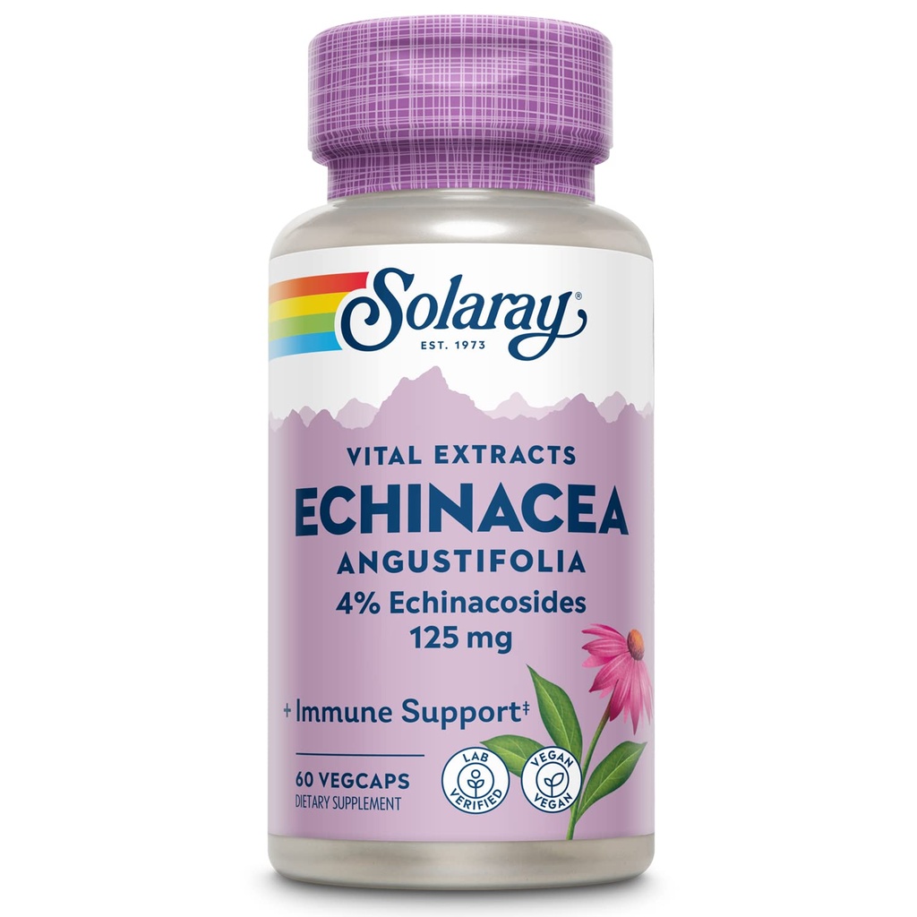 SOLARAY echinacea Angustifolia extract rădăcină 125 mg 