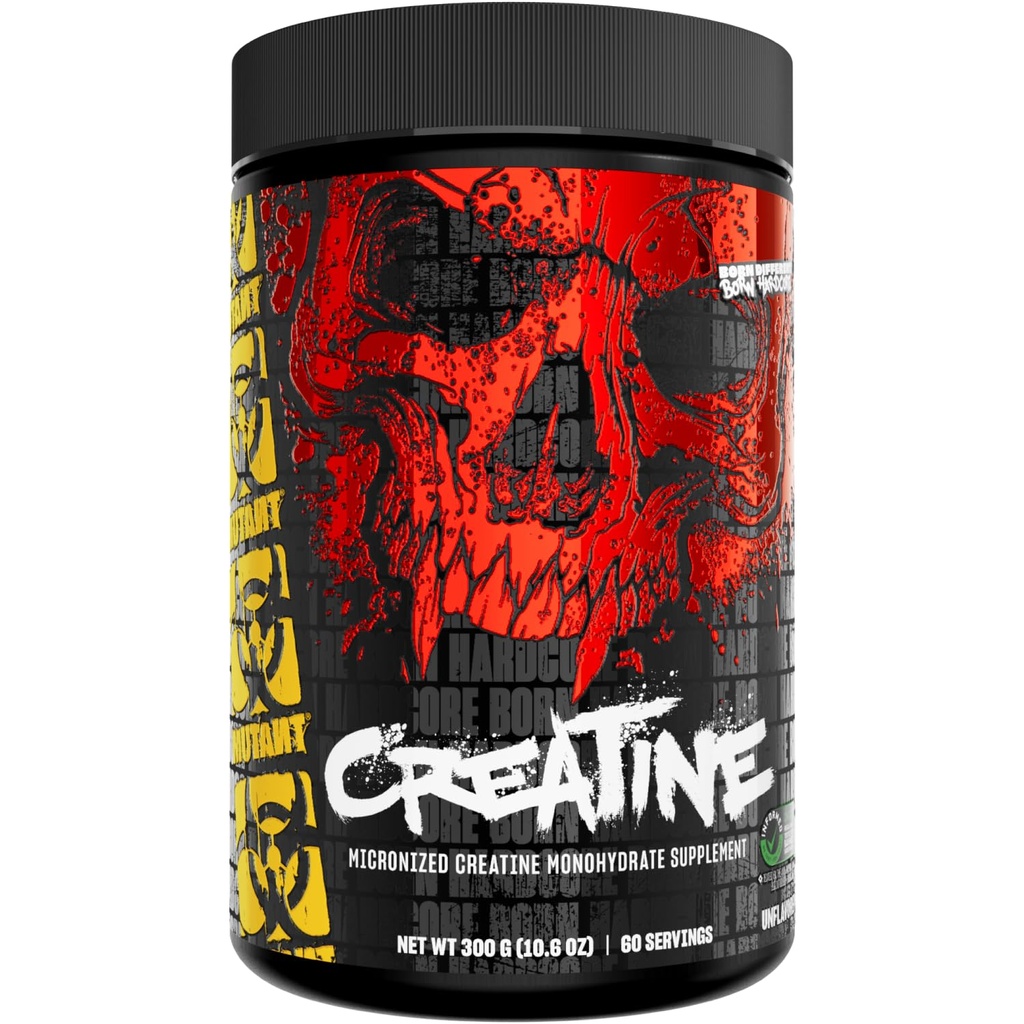 Creatura mutant - Creatină pulbere monohidratată Micronized - Suplimentul cu pulbere Creatină pentru o performanță îmbunătățită de mare intensitate - 60 Servings- 300 g - Nearomat