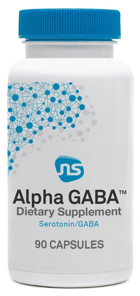NeuroScience Alpha GABA Supliment - non-drowsy Calm Aid with Vitamina B6, Lemon Balm, Senzoril Ashwagandha & L Theanine Supplement - Help Soothe Anxiousness, Day or Night (90 Capsule)