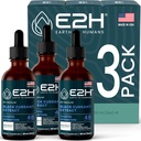 Extract de coacăze negre naturale E2H, semințe de coacăze negre presate la rece - Sănătatea sistemului imunitar - Lichid absorbit rapid (3 sticle)