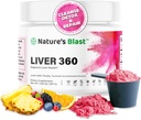 Ficat 360 - Ficat Cleanse Detoxifiere & Reparare Pulbere cu muls de lapte, Turmeric & Anghinare extract de fructe Punch Flavor 