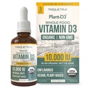Vitamina organică D3 10000 UI - Plant D3, Vegan, Max Putere lichid D3 picături sublinguale - 200% Absorbție mai mare, 100% Colecalciferol pe bază de plante formă & Vegan D3, dozare reglabilă (30 Servings)