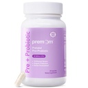 Premom Prenatale Pre & Probiotice pentru femei: 18 Diverse Prebiotice organice Tulpini - Suporturi Digestive, 30 Miliarde CFU, Gut & Imuna Sănătate pentru mama si copilul - capsule zilnice
