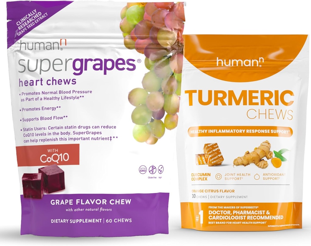 SuperGrapes uman și Chews Turmeric