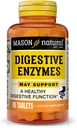 MASON NATURAL Enzime digestive cu prebiotice și probiotice, susține Digestive Health & Gut Balance, 90 comprimate