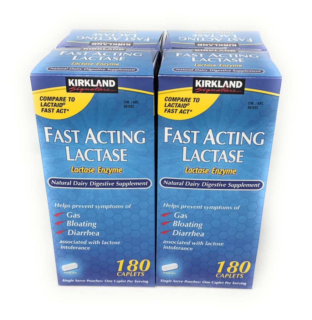 Semnătură Kirkland lactază cu acțiune rapidă, (4 Pack) 720 capleți