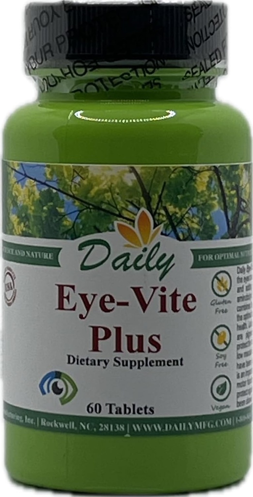 Fabricație zilnică Eye-Vite PlusTM (Vitamina A, C, E, Zinc, Acid aminobutiric gama (GABA), luteină, Zeaxantină & Bilberry)