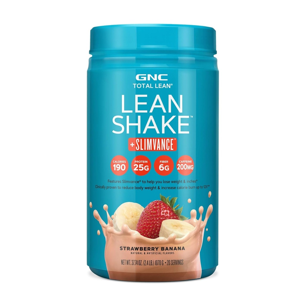 GNC Total Lean Shake + Slimvance Stim - Strawberry Banana (20 Serviri)