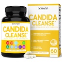 Candida Cleanse Detox (60 Count) Advanced 11-in-1 Formula pentru tratament de creștere excesivă cu Candida Killer Complex pentru bărbați și femei - terțe părți testate - Made in USA