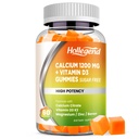 Calciu 1200 mg cu vitamina D3 Gummies, Citrate de calciu masticabile cu magneziu zinc vitamina K2 Bor, Bone Health, Sugar Free, 60 Conte